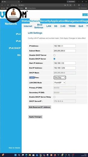 DHCP Settings Explained 😱 | Router IP Configuration Basics #cybersecurity #ethicalhacking