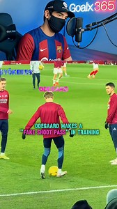 Ødegaard with a Fake Shot Pass in Training & match🔥 | Goalx football