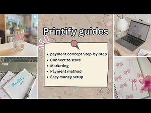 Printify Full Setup (Step-by-Step) 💰 | Payment, Store, & Easy Marketing Guide🌷