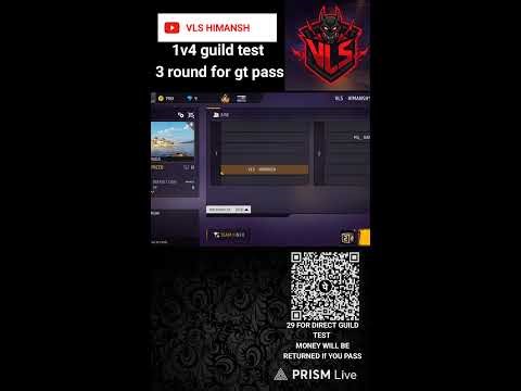 VLS IS LIVE GUILD TEST WAITING FOR YOU 1V2 (FREE FIRE INDIA BACK)