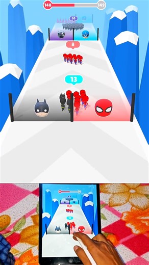 super hero recruit rush to safe hero 💯 persent #games