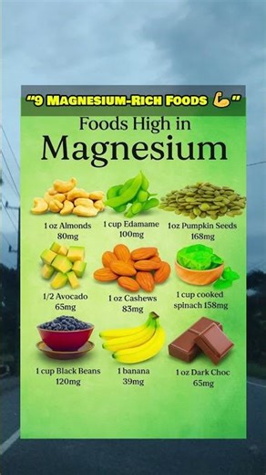 Top 9 Foods High in Magnesium 💪🌱 | Boost Energy & Muscle Health
