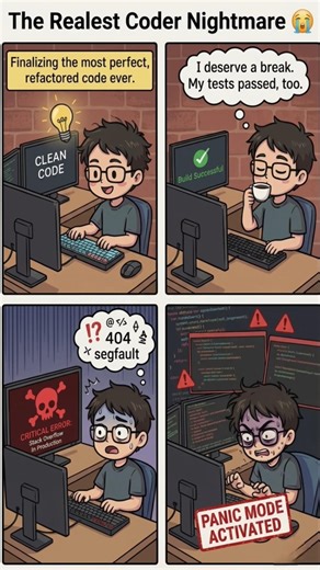The Realest Coder Nightmare 😭 #shorts #programming #coding #coding #funny #viral #subscribe #like