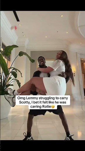 Omg Lemmy can barely carry Scotty! 🥹😂 #baddies