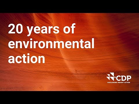 Celebrating 20 years of CDP: Driving disclosure, insight and action