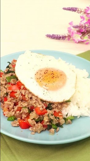 タイの定番料理♪ガパオライス #Shorts