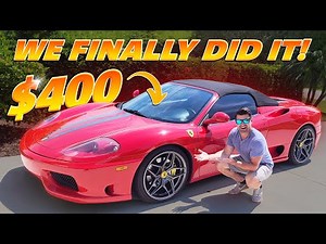 Dream to Reality - Finally Bought Our $400 Ferrari - Flying Wheels
