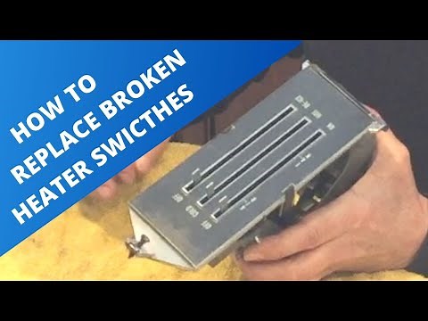 1969 Camaro & Nova broken heater control switches. How to replace each switch and save $$.