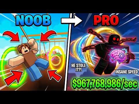 HE STOLE IT?! NOOB to PRO in Roblox Swing Obby 😳