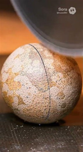 The colors inside this stone are insane #asmr #geode