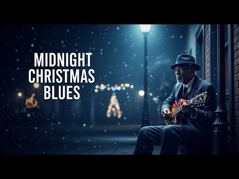 Midnight Christmas Blues | Slow Soulful Blues Guitar | Old School Blues