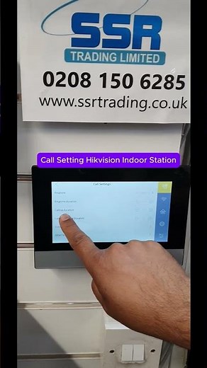 Hikvision Intercom Indoor Station Call Setting- DS-KH6320-WTE1