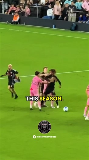 Inter Miami Buzz on Instagram: "THE HIT ON MESSI THAT SET OFF A BRAWL 👀 April 9 vs LAFC at Chase Stadium: Messi gets absolutely clattered near midfield (no ball), goes down hard, and suddenly it’s 22 players ready to explode. This is the same match where Miami completed a 3–1 comeback to win 3–2 on aggregate and reach the Concacaf Champions Cup semifinals, with Messi scoring again from the spot after Marlon’s handball. ￼ Follow for daily Inter Miami & #messiintermiami — full videos on YouTube, 