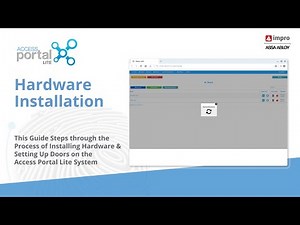 Hardware installation - Access Portal Lite