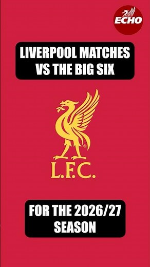 🚨 LIVERPOOL'S PREMIER LEAGUE FIXTURES ANNOUNCED! | Key dates for matches against the Big Six