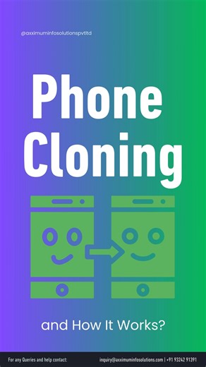 What Is Phone Cloning & How It Works? 📱⚠️ Phone Cloning means someone copies your phone data without you knowing. This is risky. In this video, you will learn how it happens and how to protect your phone from hackers. Follow Axximum Infosolutions for more Mobile Security Tips. Save & Share this Reel to help others stay safe. #phonecloning #mobilesecurity #axximuminfosolutions #mobilehackingtips #ethicalhackingguide #cybersecuritytips #phonesafety #techawareness #dataprotection #reelitfeelit #in