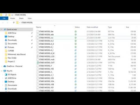 Solve the problem of deleting the ETABS file (.FDB)