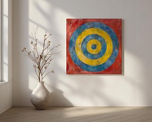 Jasper Johns Target Canvas Wall Art, Jasper Johns Target Poster, Pop Art Canvas, Colorful Home Decor Idea, Abstract Expressionist Art - Etsy Australia