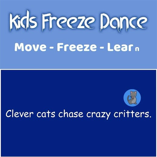 Tongue twisters brain break about cats!