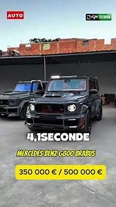 MERCEDES-BENZ G800 BRABUS : LE SUV LE PLUS BRUTAL DU MONDE !
