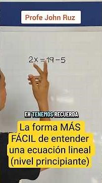 The EASIEST way to understand a linear equation (beginner level) #mathematics #education