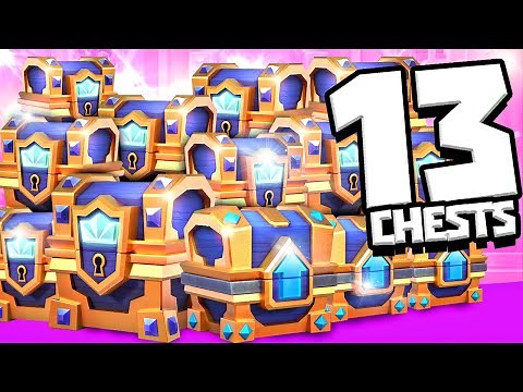 OPENING 13 NEW CHESTS in CLASH ROYALE