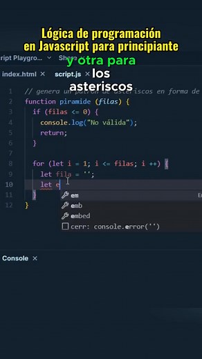 104K views · 2.5K reactions | Ejercicios de javascript #programacionweb #programadoresweb #javascript #desarrolloweb #html | Progamacion web, | Facebook