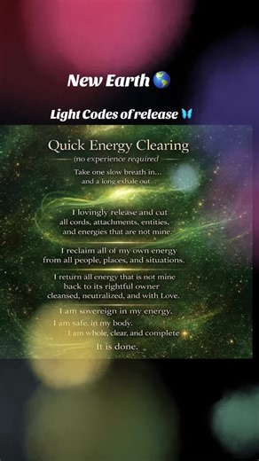 Light Codes of release ❤️‍🩹#NewEarth #ignitequantumhealing #lightlanguage #affirmations #Ascentionteacher