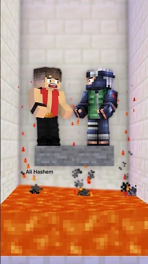 انميشن ماين كرافت : أوتاكو قيمر و صهيب ضد اللافا // تحدي النجاة