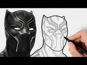 How to Draw Black Panther | Step by Step