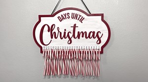 Laser Cut Candy Cane Christmas Countdown Tutorial You’ll Love