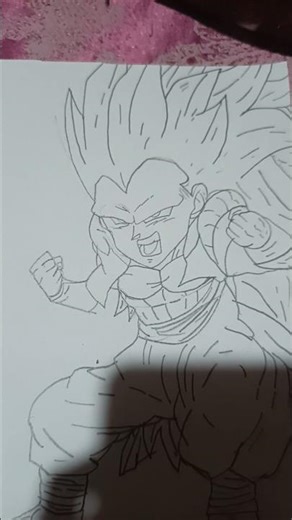 Gotenks SSJ 3.....⚡#Gotenks#ssj3#dragonballz#drawingwithsahib