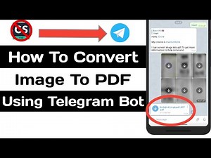 How To Convert Image To PDF Using Telegram Bot