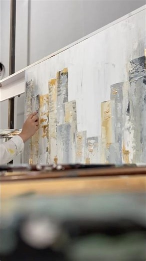 City Lights in Acrylic | Speed Painting #painting #acrylicpainting #art