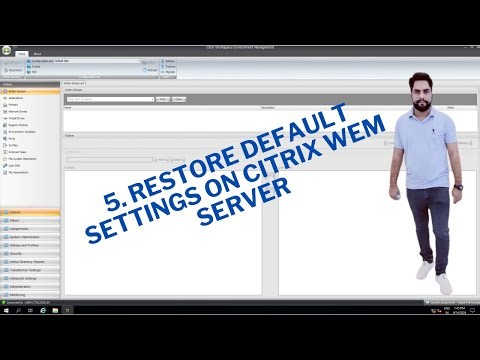 5 Restore Default Settings on Citrix WEM Server #citrix #wem #technology