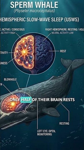 How do whales sleep without drowning?