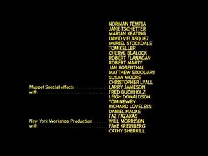 Sesame Street Presents: Follow that Bird (1985) slideshow credits