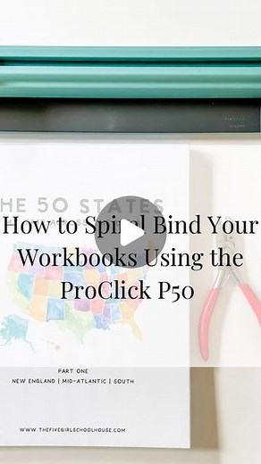 April Stevenson on Instagram: "How do I bind all of my workbooks & curriculum? With my ProClick P50….and actual Spiral Binding Coils! In this reel I show you step by step how to professionally bind your workbooks & curriculum at home, along with what you will need to do it…all with just the simple little ProClick P50 binding tool! No massive binding machine required! Many homeschool moms have invested in the ProClick P50 binding tool, which is a wonderful little hole puncher, however the ProClic