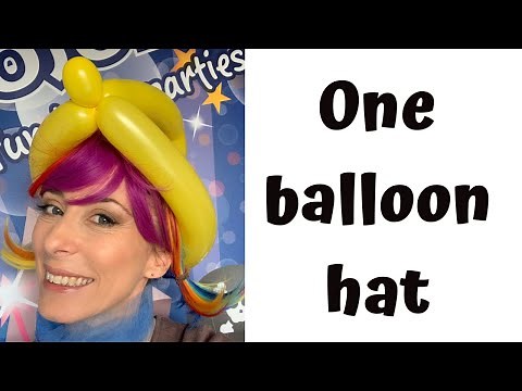 Easiest one balloon hat 🎈