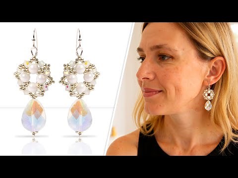 Four Point Earrings - DIY Jewelry Making Tutorial by PotomacBeads
