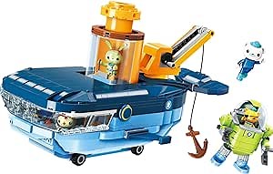 for Age 6+ Building Block Ocean Adventure Octonauts GUP-C Blue Whale Vehicle & Barnacles Kwazii Tweak 630pcs Building Brick Set-No Package Box