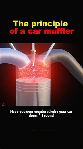 The principle of a car muffler #shortvideo #knowledge #usa