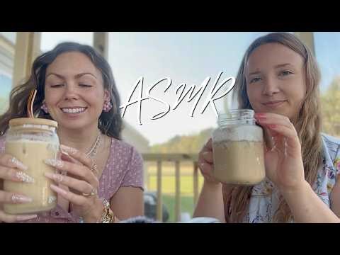 ASMR| Start Your Day With US 🌞nature sounds, iced coffee, soft spoken🌸