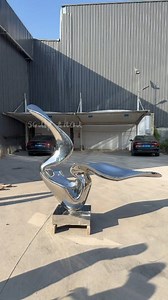 Ribbon #Landscape Sculpture# Stainless Steel Sculpture# Modern Art# Art installation# Garden landscape# Public Art | Sculpture. Zhou