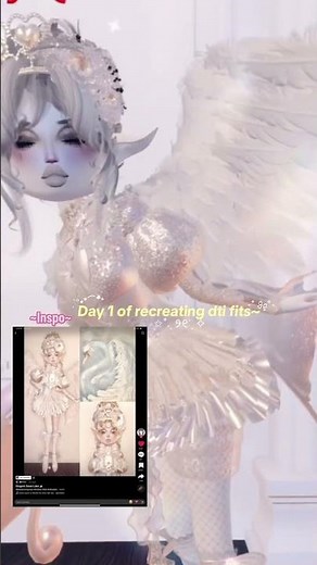 Day 1 of recreating dti outfits🫶🏼🫧🦢 #dti #proserver #vipster #vip #usbpd