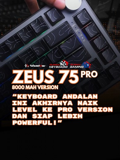 Shadow Zeus75 PRO: Keyboard dengan Tiga Mode Konektivitas