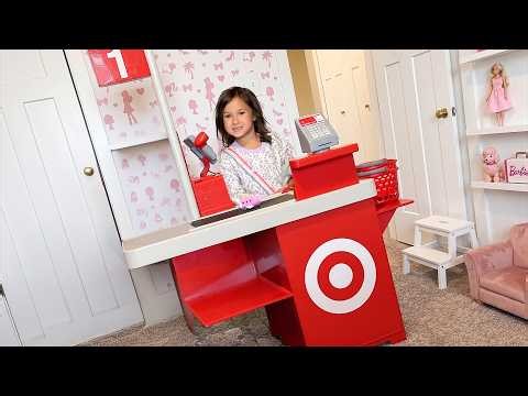 OAK OPENED A TARGET iN OUR HOUSE!! FAMiLY CRAFT DAY with TARGET WORKER