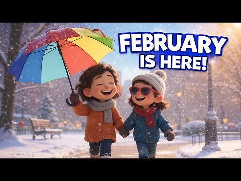 February Song for Kids 📅❄️ | Months of the Year Song | Preschool Learning Music