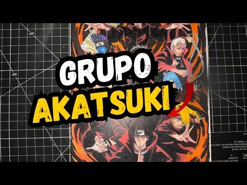 Desenhando o Grupo Akatsuki - Naruto Shippuden