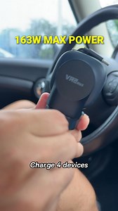 54K views · 665 reactions | Ideal for road trips or daily commutes, Baseus PrimeTrip VR2 Car Chargers allow you to power up your every driving moment: ✅World's First 450° Dual-Swivel Charger Design ✅4-in-1 High-Power Charging Solution ✅Dual 31.5"" Retractable USB-C Cables ✅Total 163W Max Blazing-Fast Charging | Baseus | Facebook